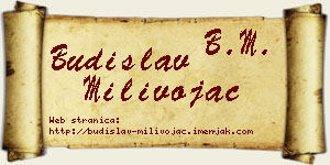 Budislav Milivojac vizit kartica